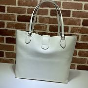 GUCCI | Medium White tote with Double G - 649577 - 35 x 32 x 11 cm - 5