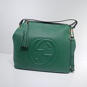 GUCCI | Soho Large Leather Hobo Green - 408825 - 35 x 30 x 15 cm - 1