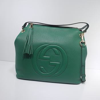 GUCCI | Soho Large Leather Hobo Green - 408825 - 35 x 30 x 15 cm