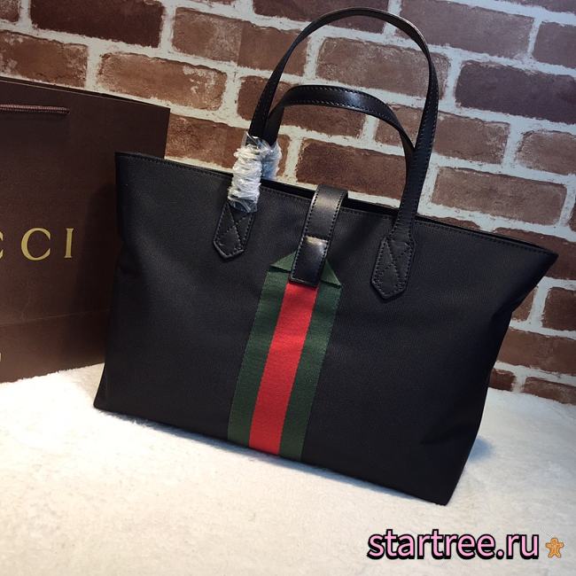 Gucci | Black Techno Canvas Tote Bag - 337070 - 37 x 27 x 13 cm - 1