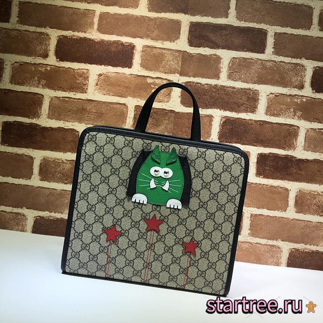 GUCCI | Children's GG cat tote bag - 645290 - 28 x 25 x 11cm - 1