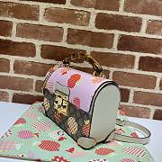 Gucci | Les Pommes Padlock small pink bag - ‎603221 - 24 x 17 x 10 cm - 6
