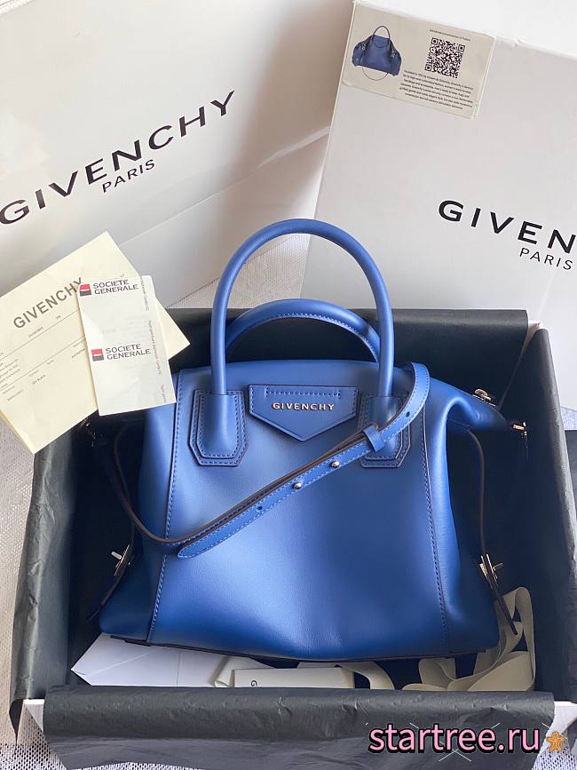 GIVENCHY |  Small Antigona Soft bag In Dark Blue - BB50F3 - 30 x 8 x 25 cm - 1