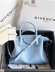 GIVENCHY | Small Antigona Soft bag In Cloud Blue - BB50F3 - 30 x 8 x 25 cm - 5