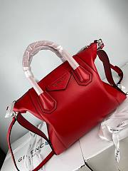 GIVENCHY | Small Antigona Soft bag In Red - BB50F3 - 30 x 8 x 25 cm - 3
