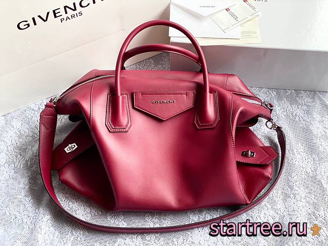 GIVENCHY | Medium Antigona Soft bag In Red rose - BB50F2 - 45 x 9 x 35 cm - 1