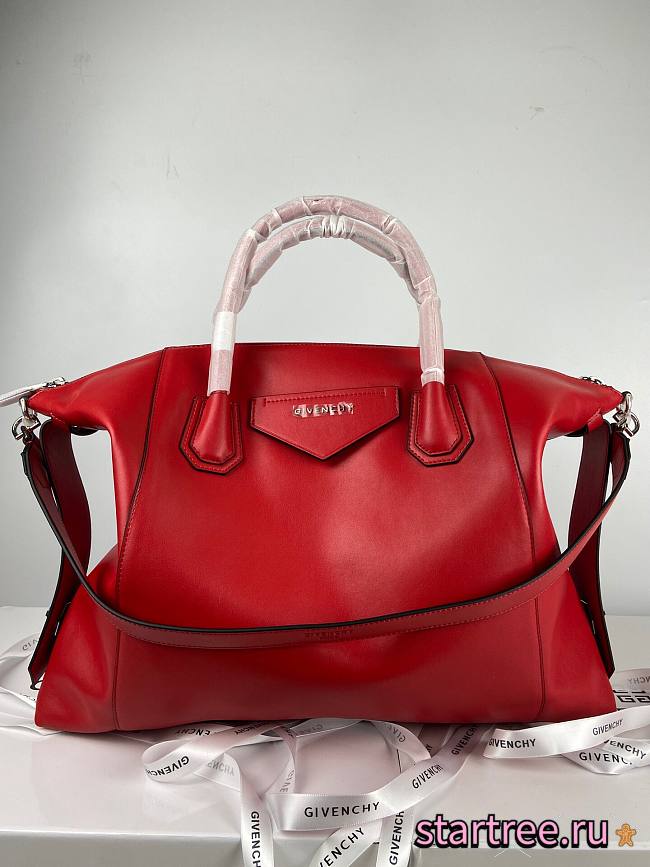 GIVENCHY | Medium Antigona Soft bag In Red - BB50F2 - 45 x 9 x 35 cm - 1