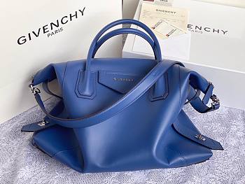 GIVENCHY | Medium Antigona Soft bag In Dark Blue - BB50F2 - 45 x 9 x 35 cm