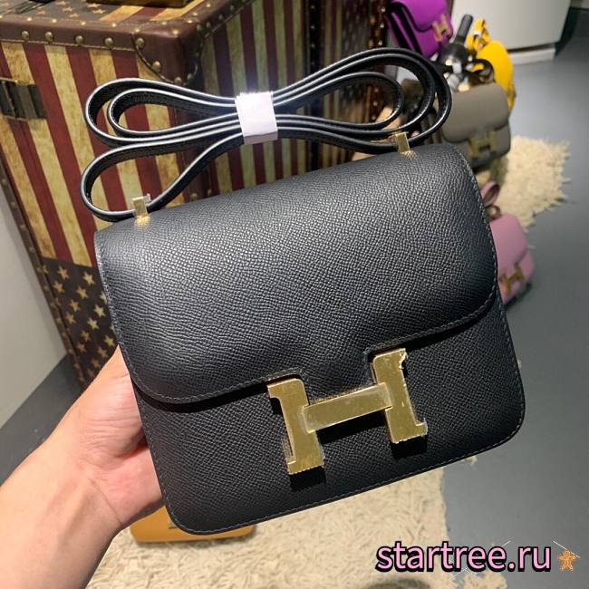 Hermes | Constance Mini Black Bag - 19cm - 1