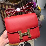 Hermes | Constance Mini Red Bag - 19cm - 1