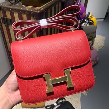 Hermes | Constance Mini Red Bag - 19cm