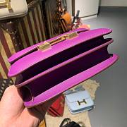 Hermes | Constance Mini Purple Bag - 19cm - 5