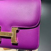 Hermes | Constance Mini Purple Bag - 19cm - 2