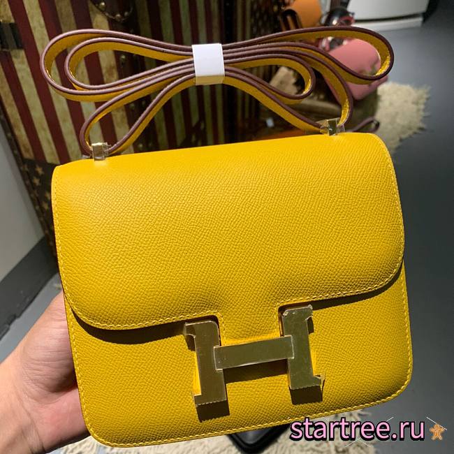 Hermes | Constance Mini Yellow Bag - 19cm - 1