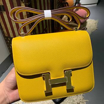 Hermes | Constance Mini Yellow Bag - 19cm