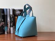 Hermès | Picotin Lock 18 Tressage Light blue - 18 cm - 2