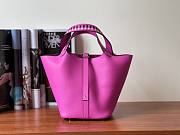 Hermès | Picotin Lock 18 Tressage Purple - 18 cm - 1