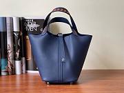 Hermès | Picotin Lock 18 Tressage Blue - 18 cm - 1