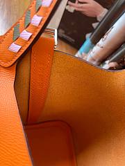Hermès | Picotin Lock 18 Tressage Orange - 18 cm - 2