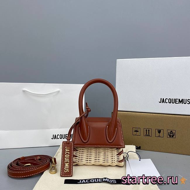 Jacquemus͚ | Chiquito Mini Brown bag - 303490 - 12 x 8 x 5 cm - 1