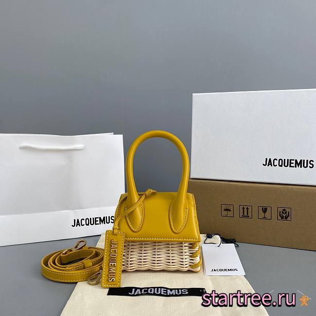 Jacquemus͚ | Chiquito Mini Yellow bag - 303450 - 12 x 8 x 5 cm - 1
