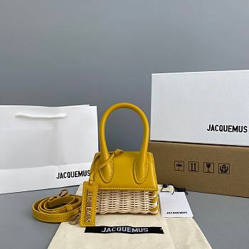 Jacquemus͚ | Chiquito Mini Yellow bag - 303450 - 12 x 8 x 5 cm