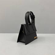 Jacquemus͚ | Chiquito Knot Small Black Bag - 300990 - 18 x 15.5 x 8 cm - 2