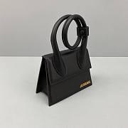 Jacquemus͚ | Chiquito Knot Small Black Bag - 300990 - 18 x 15.5 x 8 cm - 4