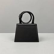 Jacquemus͚ | Chiquito Knot Small Black Bag - 300990 - 18 x 15.5 x 8 cm - 3