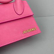 JACQUEMUS | Le Chiquito Knot nubuck Pink bag - 308450 - 18 x 15.5 x 8 cm - 6