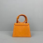 JACQUEMUS | Le Chiquito Knot nubuck Orange bag - 308700 - 18 x 15.5 x 8 cm - 2