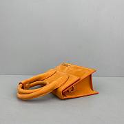 JACQUEMUS | Le Chiquito Knot nubuck Orange bag - 308700 - 18 x 15.5 x 8 cm - 3