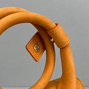 JACQUEMUS | Le Chiquito Knot nubuck Orange bag - 308700 - 18 x 15.5 x 8 cm - 4
