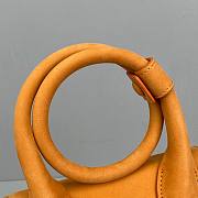 JACQUEMUS | Le Chiquito Knot nubuck Orange bag - 308700 - 18 x 15.5 x 8 cm - 6