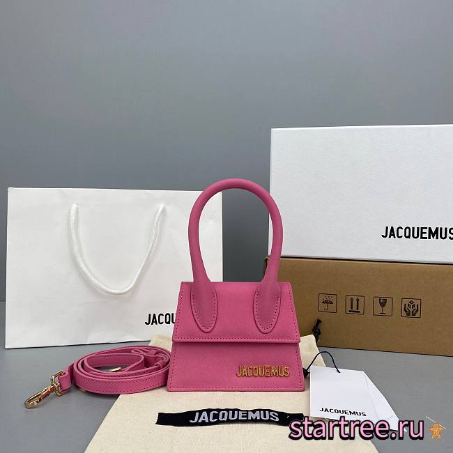 Jacquemus͚ | Le Chiquito Mini Pink bag - 12 x 8 x 5 cm - 1