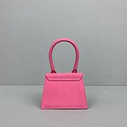 Jacquemus͚ | Le Chiquito Mini Pink bag - 12 x 8 x 5 cm - 5