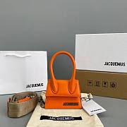 Jacquemus͚ | Chiquito man Mini Orange leather bag - 304740 - 12 x 8 x 5 cm - 1