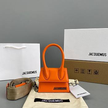 Jacquemus͚ | Chiquito man Mini Orange leather bag - 304740 - 12 x 8 x 5 cm