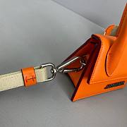 Jacquemus͚ | Chiquito man Mini Orange leather bag - 304740 - 12 x 8 x 5 cm - 5
