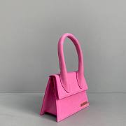 Jacquemus͚ | Le Chiquito Small Nubuck Pink bag - 304450 - 18 x 15.5 x 8 cm - 2