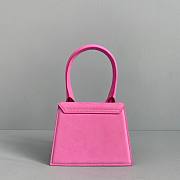 Jacquemus͚ | Le Chiquito Small Nubuck Pink bag - 304450 - 18 x 15.5 x 8 cm - 3