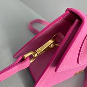 Jacquemus͚ | Le Chiquito Small Nubuck Pink bag - 304450 - 18 x 15.5 x 8 cm - 5