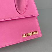 Jacquemus͚ | Le Chiquito Small Nubuck Pink bag - 304450 - 18 x 15.5 x 8 cm - 6