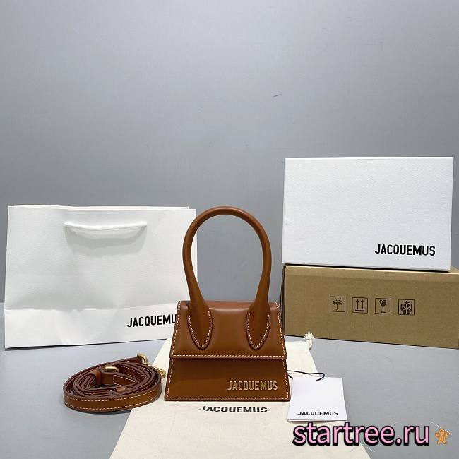 Jacquemus͚ | Le Chiquito Mini Brown bag - 304450 - 12 x 8 x 5 cm - 1