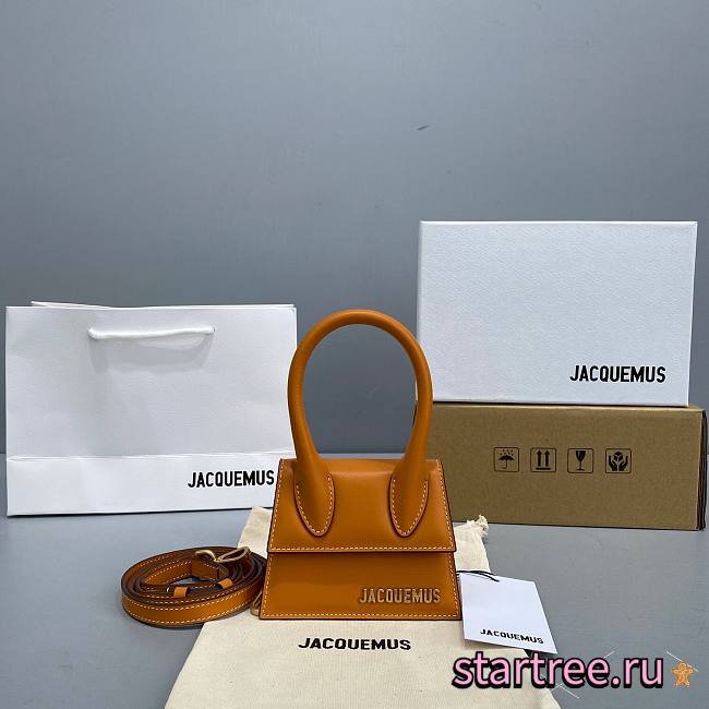 Jacquemus͚ | Le Chiquito Mini Caramel bag - 12 x 8 x 5 cm - 1