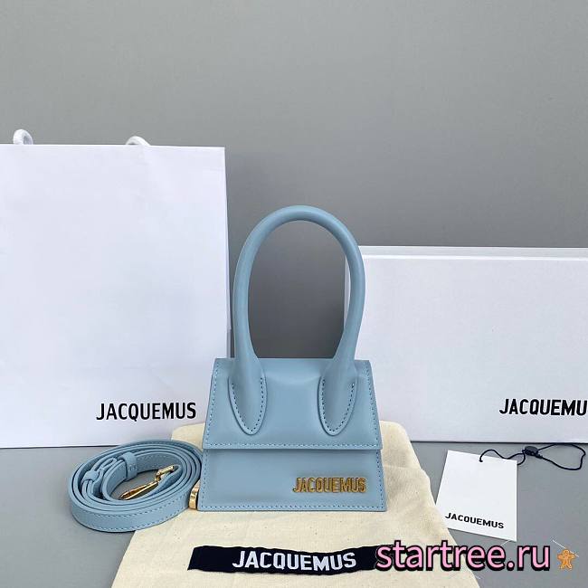 Jacquemus͚ | Le Chiquito Mini Cloud Blue bag - 12 x 8 x 5 cm - 1