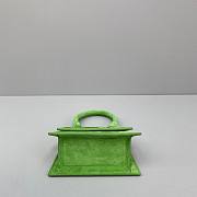 Jacquemus͚ | Le Chiquito Mini Green Suede Bag - 302500 - 12 x 8 x 5 cm - 3