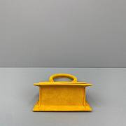 Jacquemus͚ | Le Chiquito Mini Yellow Suede Bag - 12 x 8 x 5 cm - 3