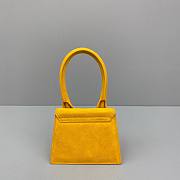 Jacquemus͚ | Le Chiquito Mini Yellow Suede Bag - 12 x 8 x 5 cm - 4