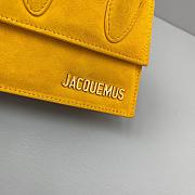 Jacquemus͚ | Le Chiquito Mini Yellow Suede Bag - 12 x 8 x 5 cm - 5